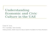 Understanding Economic and Civic Culture in the UAE Calvert W. Jones Ph.D. Candidate, Yale University Visiting Scholar, Sheikh Saud bin Saqr al Qasimi.
