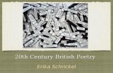 20th Century British Poetry Erika Schrickel. Poetry Movements There were 13 movements during the 20th century that were shared among: the United States,
