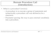 Remote Procedure Call (Introduction)