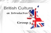 British Culture an Introduction Group 5. CONTENTS History Geographical view Sports Differences between USA and UK cultures Greetings Festivals Holidays