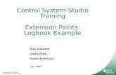 Managed by UT-Battelle for the Department of Energy Kay Kasemir ORNL/SNS Jan. 2013 Control System Studio Training - Extension Points: