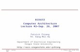 EE472  Spring 2007P. Chiang, with Slide Help from C. Kozyrakis (Stanford) Department of Electrical Engineering Oregon State University