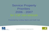 Www.  Presented by Lindsay Martin and Keith Hutt Service Property Priorities 2006 - 2007 for CSF non-schools.