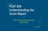 PSAT 8/9: Understanding the Score Report