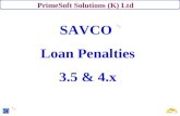 PrimeSoft Solutions (K) Ltd SAVCO Loan Penalties 3.5  4.x.