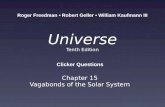 Universe Tenth Edition Chapter 15 Vagabonds of the Solar System Roger Freedman Robert Geller William Kaufmann III Clicker Questions.