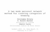 A two mode personal network method for creating categories of knowing Christopher McCarty H. Russell Bernard University of Florida Dimitri Fazito Universidade.