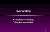 1 Overloading  Functions overloading  Operator overloading