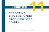 11-1 REPORTING AND ANALYZING STOCKHOLDERS EQUITY Financial Accounting, Seventh Edition 11.
