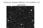 Optical observations of clusters of galaxies. Coma Cluster.