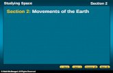 Studying Space Section 2 Section 2: Movements of the Earth.