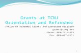 Office of Academic Grants and Sponsored Research Phone: 609-771-3255 Fax: 609-637-5171 1.