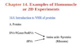 Chapter 14. Examples of Homonuclear 2D Experiments.
