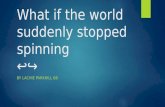 What if the world suddenly stopped spinning ↩↪ BY LACHIE PARKHILL 6B.