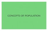 CONCEPTS OF POPULATION. Demography POPULATION GEOGRAPHY.
