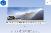 The future COMPASS-II Drell-Yan program M. Alexeev INFN sez. di Trieste. On behalf of the COMPASS collaboration.