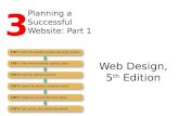 Web Design, 5 th Edition 3 Planning a Successful Website: Part 1.