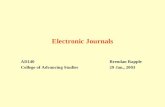 Electronic Journals AD140Brendan Rapple College of Advancing Studies29 Jan., 2003.