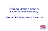 Orlando-Orange County Expressway Authority Project Development Process.