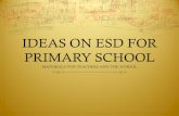 IDEAS ON ESD FOR PRIMARY SCHOOL MATERIALS FOR TEACHERS AND THE SCHOOL.