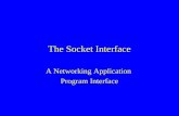 The Socket Interface A Networking Application Program Interface.