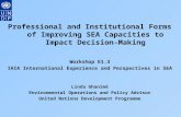 Professional and Institutional Forms of Improving SEA Capacities to Impact Decision-Making Workshop…