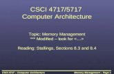 Memory Management – Page 1CSCI 4717 – Computer Architecture CSCI 4717/5717 Computer Architecture…