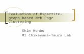 Evaluation of Bipartite-graph-based Web Page Clustering Shim Wonbo M1 Chikayama-Taura Lab.