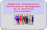M T CA © Canberra 2002 Adaptive Enterprises Performance Management in a Volatile Environment.