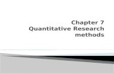 Describe the defining characteristics of quantitative research studies.  List and describe the…