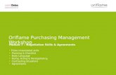 Oriflame Purchasing Management Workshop Module 7 – Negotiation Skills & Agreements Three interrelated…