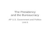 The Presidency and the Bureaucracy AP U.S. Government and Politics Unit 6.