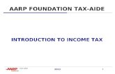 1 2013 AARP FOUNDATION TAX-AIDE INTRODUCTION TO INCOME TAX