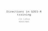 Directions in GOES-R training Jim LaDue NOAA/NWS.