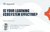 Is Your Learning Ecosystem Effective?