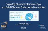 Supporting Educators for Innovative, Open and Digital Education: Challenges and Opportunities