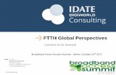 IDATE DigiWorld - FTTH global perspective 241017 - Roland Montagne