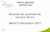 Diaporama réunion synthèse vence 5 décembre 2017