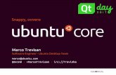 Introduzione ad ubuntu core  - Qt day 2017