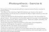Photosynthesis,Pigment-Photon, Molecular Weight-Solubility-Affinity to Medium-Velocity