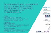 B4: Governance and leadership in the digital era: Using technology to improve governance and transparency