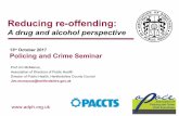 Reducing reoffending ; a drug and alcohol perspective