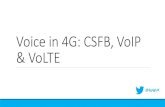 Voice in 4G: CSFB, VoIP & VoLTE
