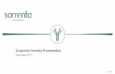 Sorrento Investor Presentation