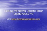 Fix windows update error 0x80070652
