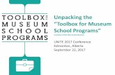 Unpacking the “Toolbox for Museum School Programs”
