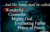 he will be called wonderful