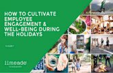 How to Cultivate Employee Engagement and Well-being During the Holidays