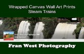 Wrapped Canvas Wall Art Prints: Steam Trains from Fran West Photography