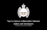 MoT Masterclass: Tips to Improve Collaboration between Testers and Developers